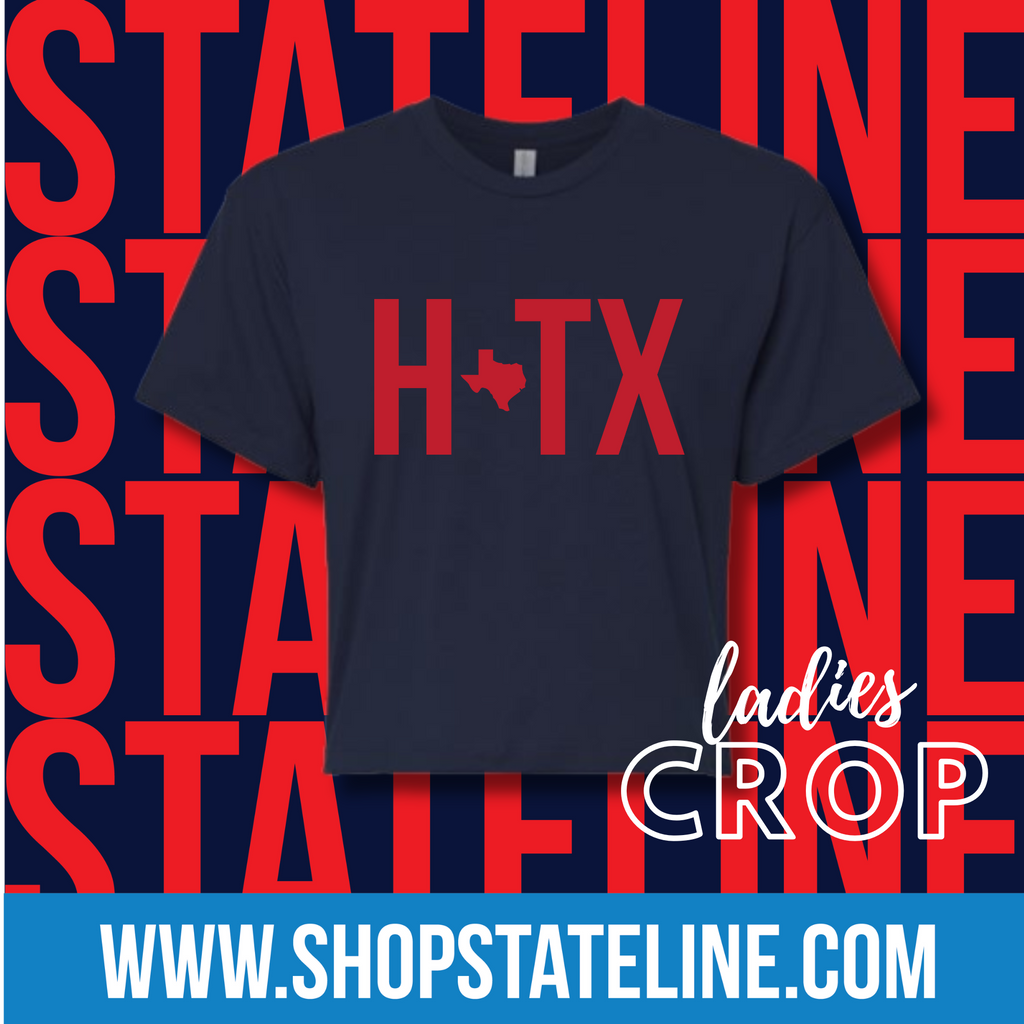 HTX RED- NAVY Ladies Crop
