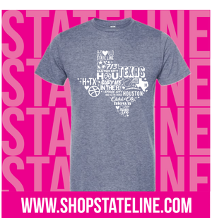 All Things State line - Denim Color Unisex Tee