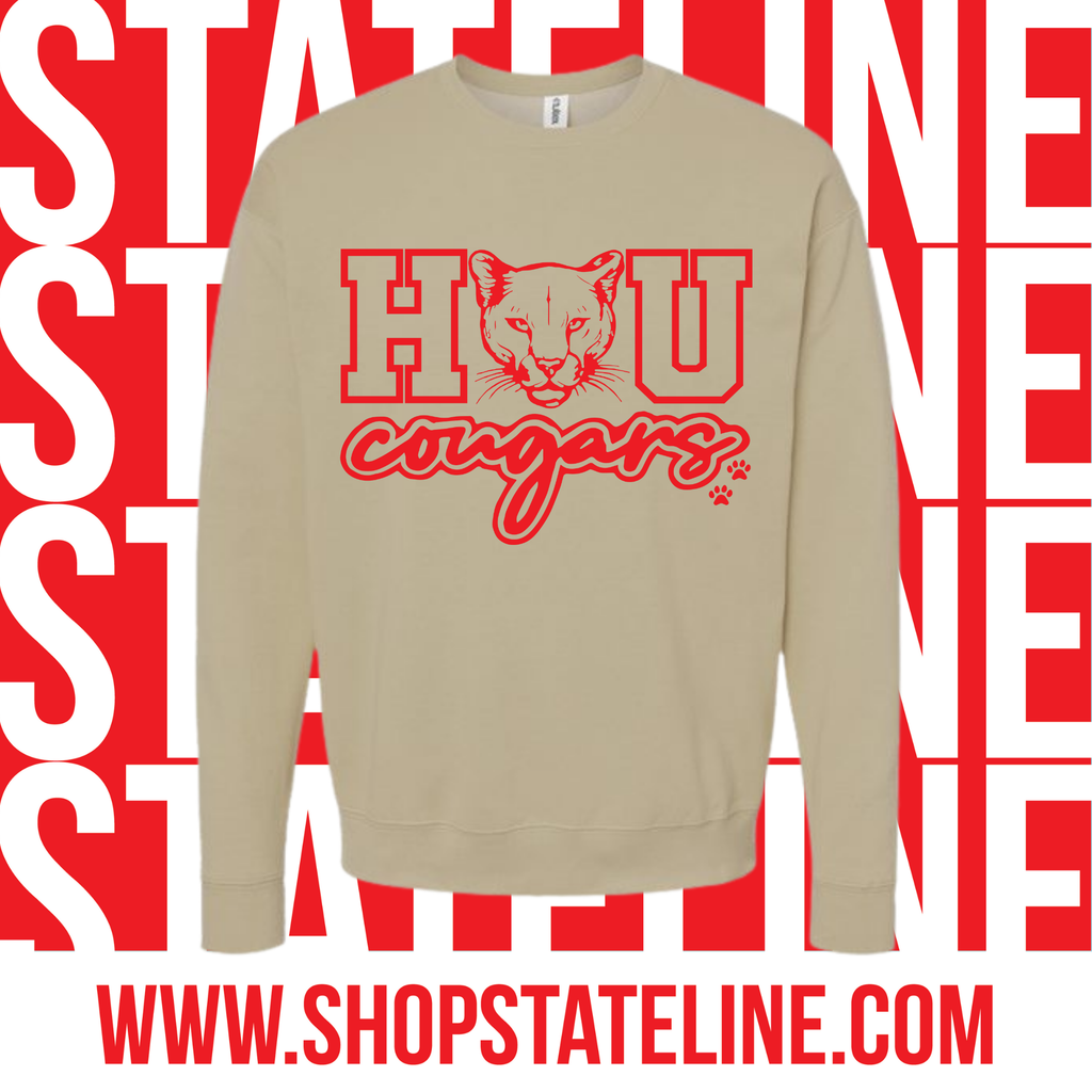 HOU Cougars - Sand Unisex Crew