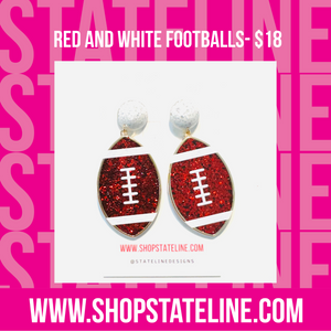 Red and White - Footballs