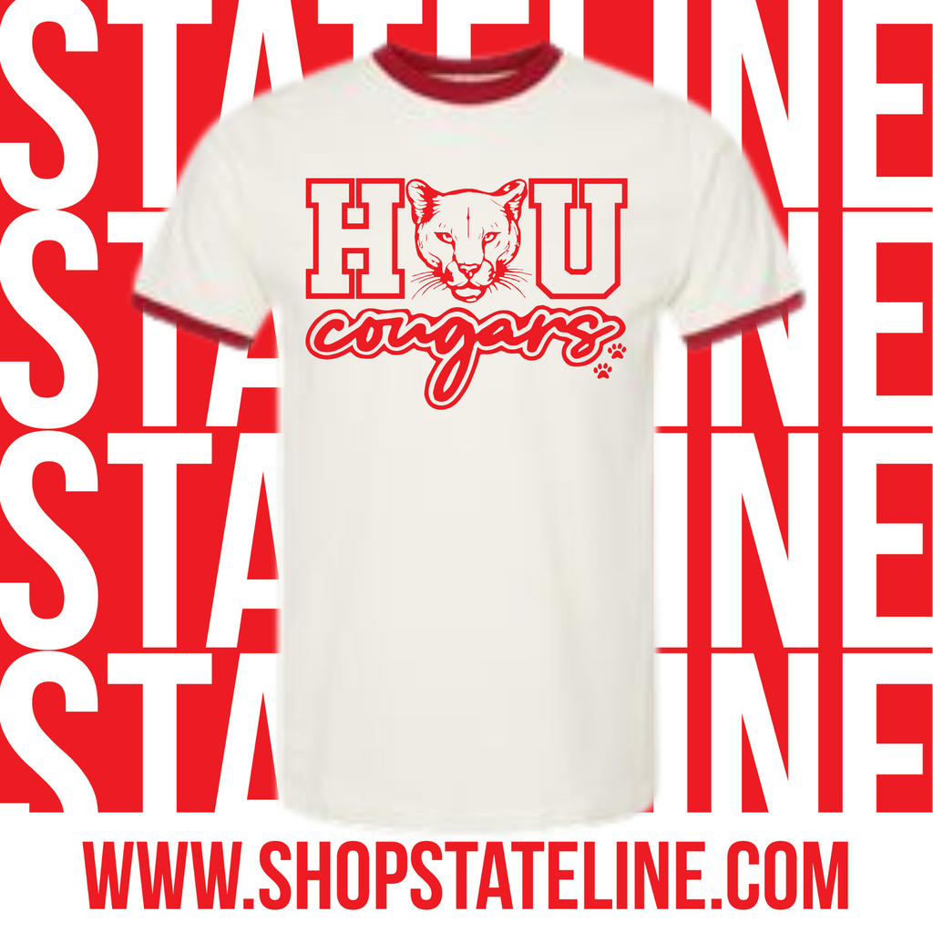 HOU Cougars- Ringer Tee