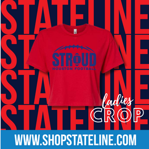 STROUD Navy- RED Ladies Crop