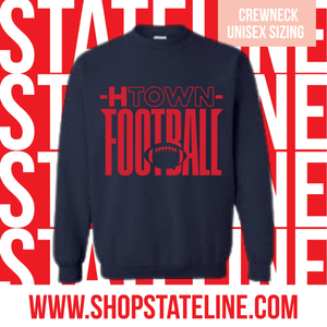 Htown Football - Navy Crewneck Unisex