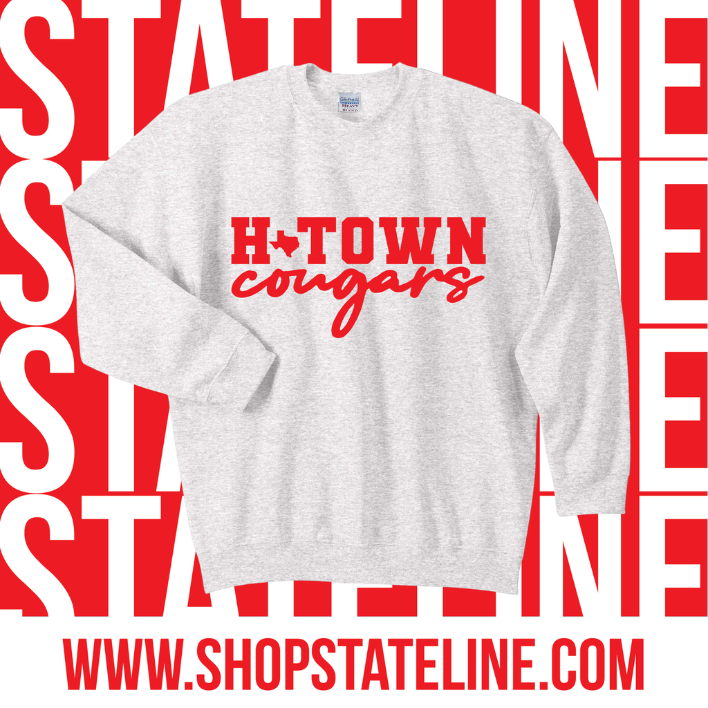 Htown Cougars - Ash Unisex Crew