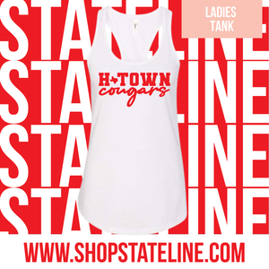 Htown Cougars - white ladies tank
