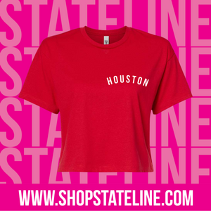 Houston - Red Ladies Crop