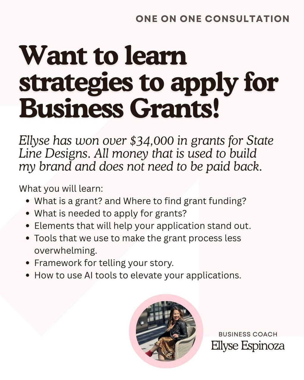 Elevate your Grant Writing - 1 on 1 Coaching