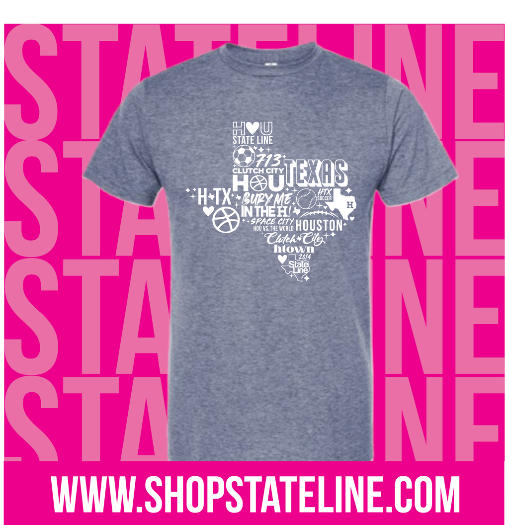 All Things State line - Denim Color Unisex Tee