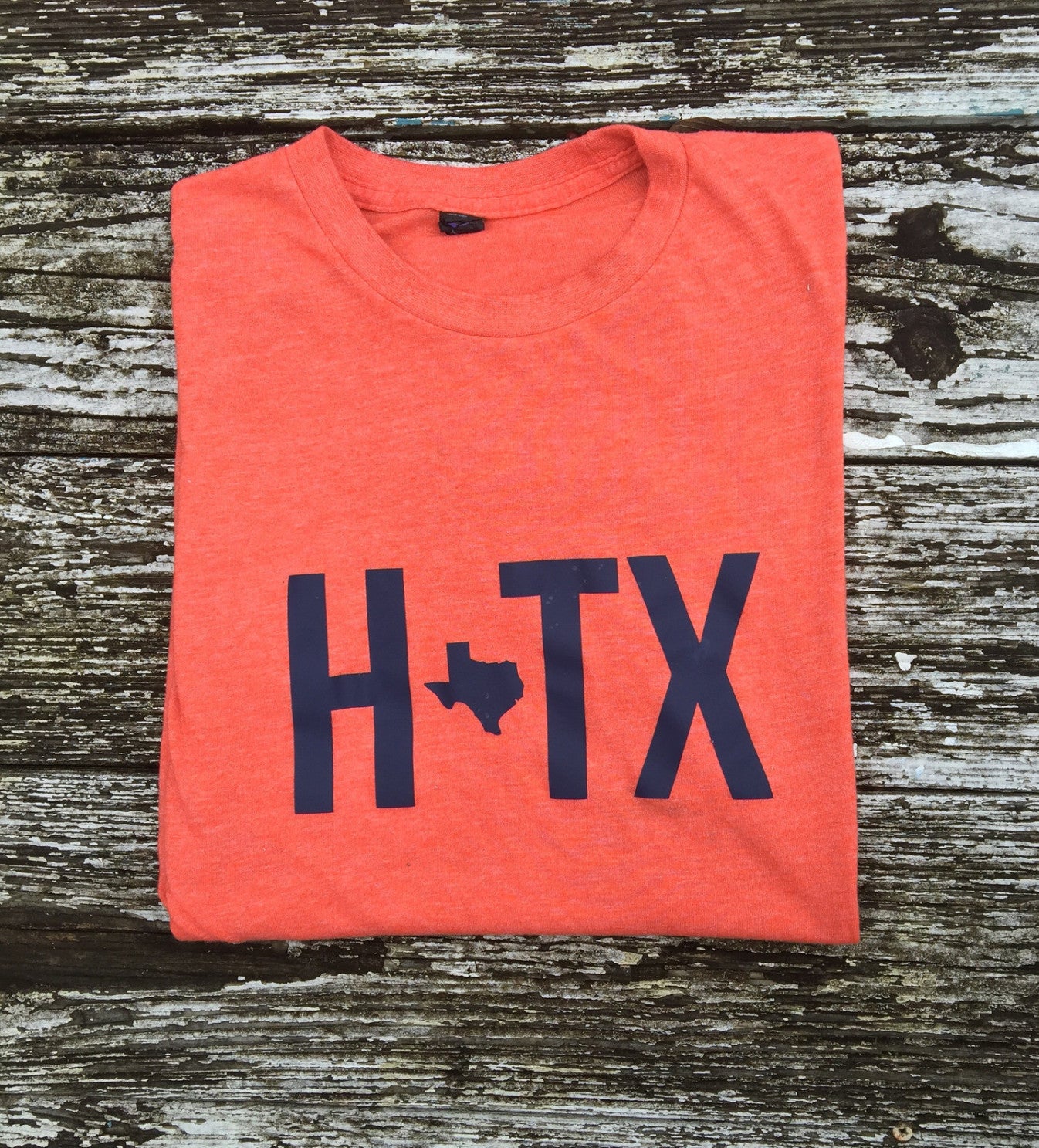 Houston Texas - HTX - Orange Unisex Tee