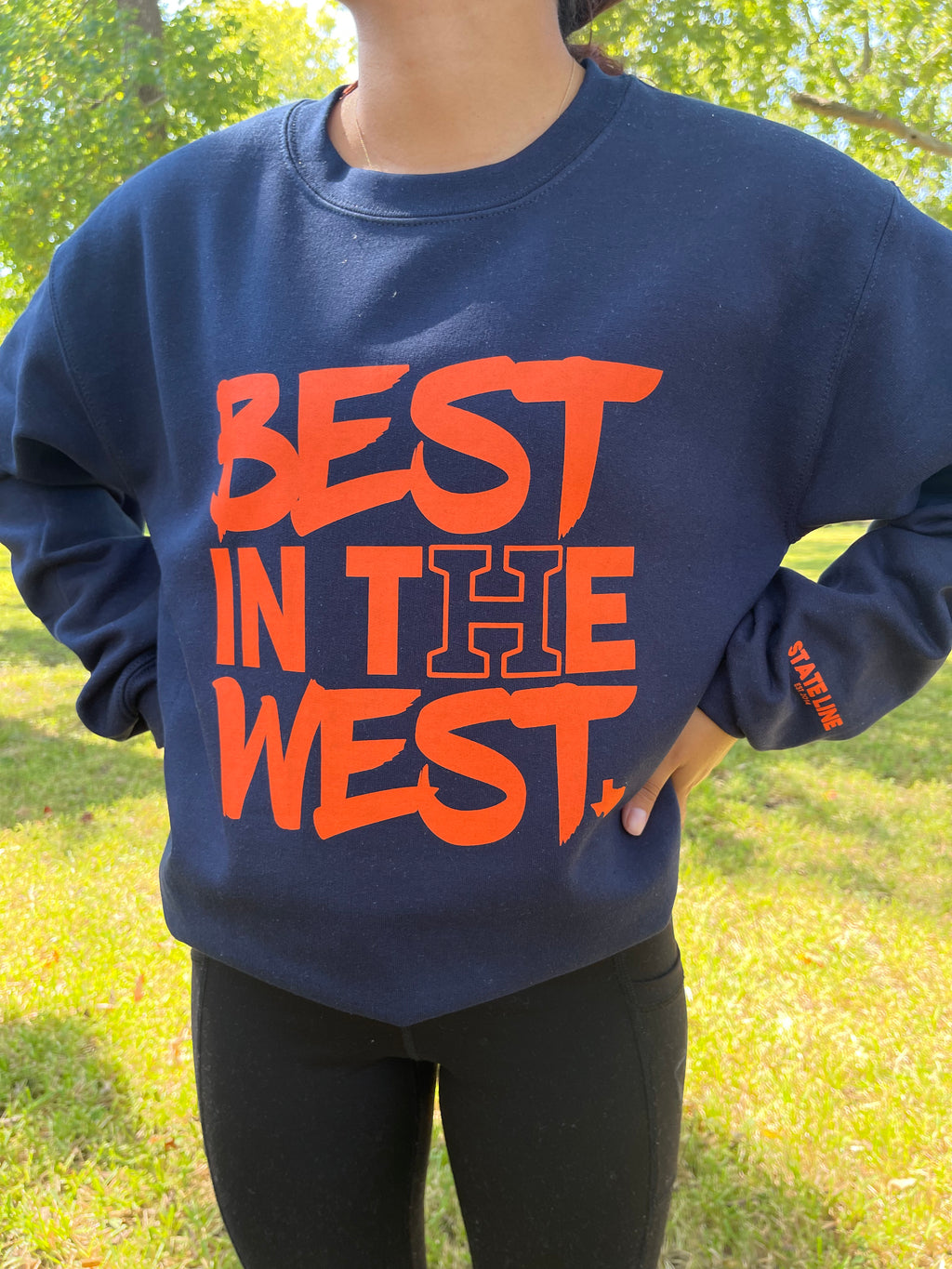 Best In The West Unisex Crewneck - Navy